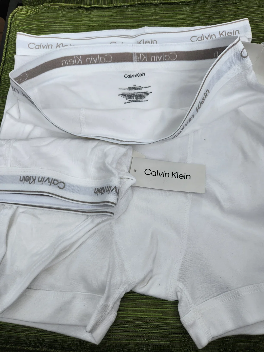 Calvin Klein White Men’s Cotton Briefs and Boxers - 3 Pack